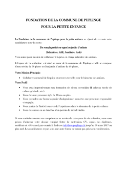 fondation de la commune de puplinge pour la petite