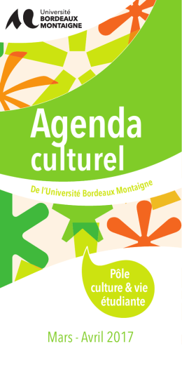 Agenda - Université Bordeaux Montaigne