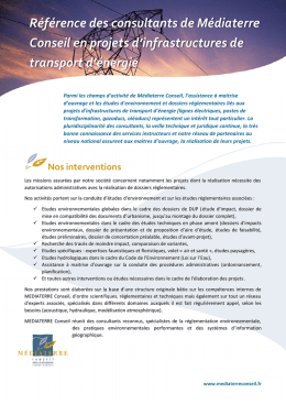 Energie - MEDIATERRE Conseil