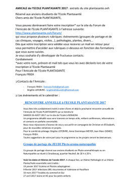 AMICALE FORUM ET ACTIVITES 2017