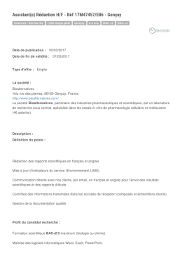Offre Emploi - Stage - Departement de la Vienne | Emploi 86