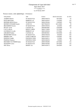 Championnat de Ligue Individuel