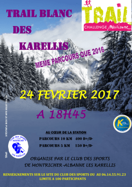 Trail 2017 - Club des sports des Karellis - E