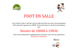 foot en salle