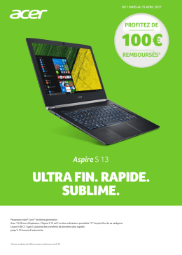100€ remboursés Voir les modalités