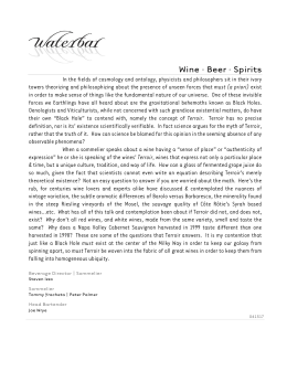 Wine List - Waterbar