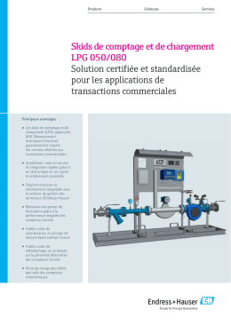 Skids de comptage et de chargement 080/100/150