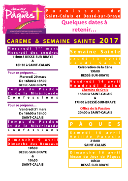 Quelques dates &agrave; retenir&hellip;