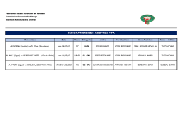 designations des arbitres fifa