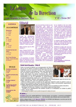 La Lettre de la Direction