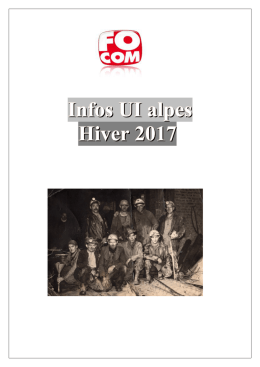 inFOs UI alpes &ndash; Hiver 2017 - FOCom