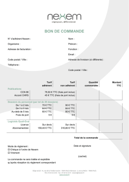 bon de commande