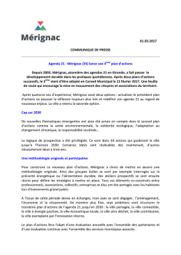 CP Agenda 21 - Ville de Mérignac