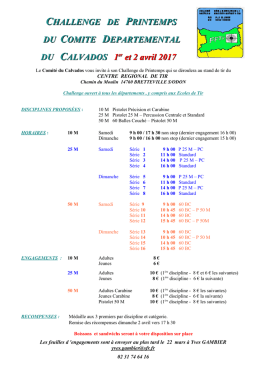 annonce - Ligue de Normandie de tir