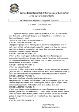 Texte de la dictée du quart de finale du championnat régional d