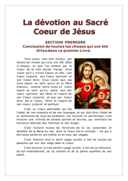 le culte du sacré