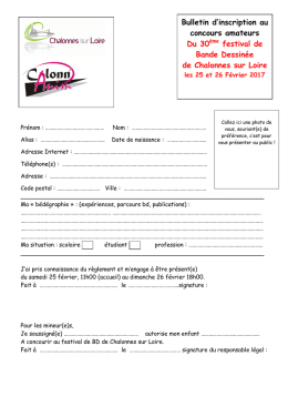 fiche inscription concours 2017