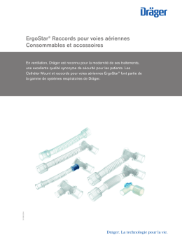 ErgoStar® Raccords pour voies aériennes Consommables