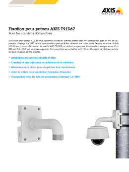 Fixation pour poteau AXIS T91D67