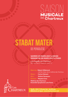 Concerts "Stabat Mater"