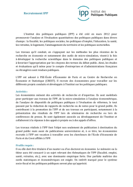 T&eacute;l&eacute;charger - Institut des Politiques Publiques