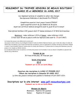 Détail du règlement - Golf Meaux Boutigny