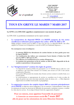 TRACT CGC DGFIP Gr&egrave;ve 7 mars 2017 &agrave; t&eacute;l&eacute;charger au format PDF