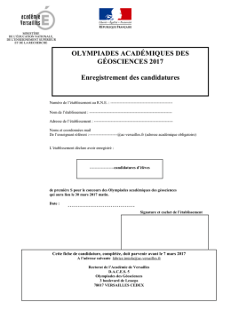fiche candidature 2017 - Site SVT