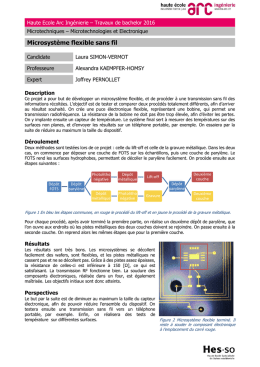 Microsystème flexible sans fil - HE-Arc