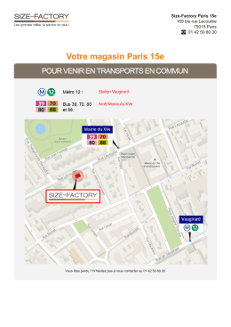 Votre magasin Paris 15e - Size