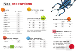 Nos prestations - Transparence.fr