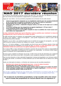 Sur la base de ces dernières propositions, la