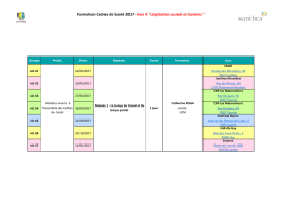 Planning de la formation