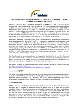 Communiqué Casault 1er mars 2017