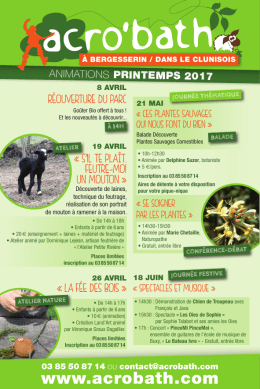 animations de Printemps