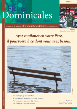 8e dimanche TO A &ndash; 26 f&eacute;vrier 2017