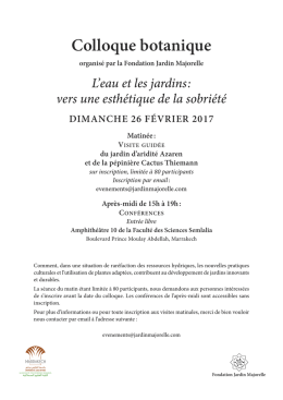 Colloque botanique