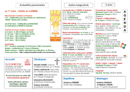 Voir le bulletin mensuel "Liens Fraternels"