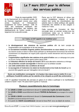 Tract Comminges APPEL 7 MARS