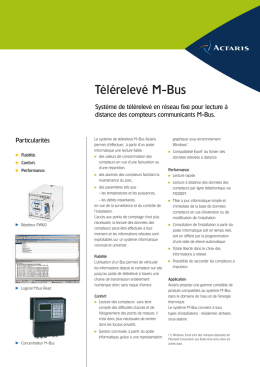 Télérelevé M-Bus