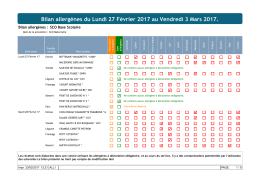 (INCO) du 27 f&eacute;vrier au 3 mars 2017