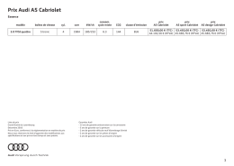 Liste de prix