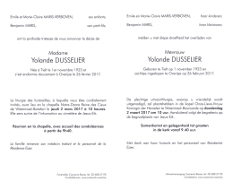 Yolande DUSSELIER Yolande DUSSELIER