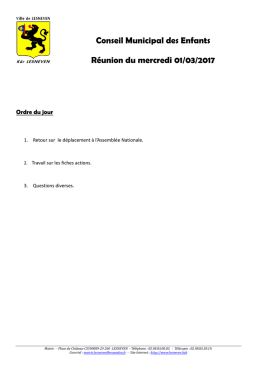 Ordre du cme du 01032017