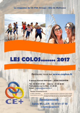 les colos....... 2017