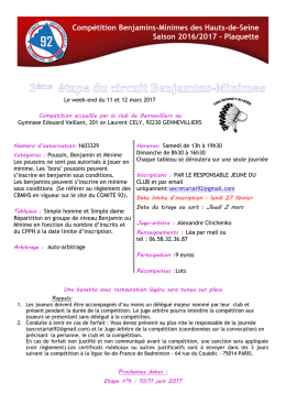 Plaquette - Badminton92.org