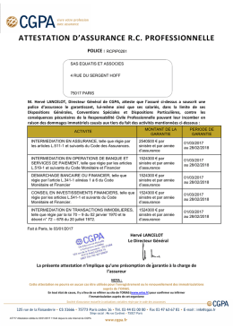 Attestation RCP 2016