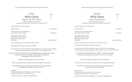 Willy Clavie Willy Clavie - Uitvaartzorg Wim Vanderlinden