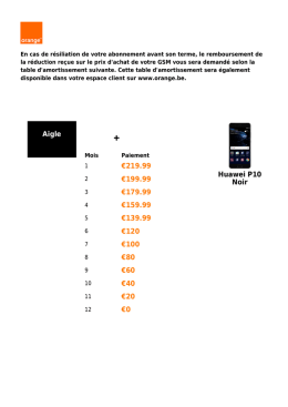 Table d`amortissement