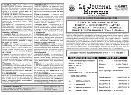 PMU du Mercredi 01 Mars 2017